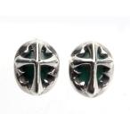 シルバー925ピアスメノウxクロス...