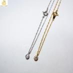 Yahoo! Yahoo!ショッピング(ヤフー ショッピング)ネックレス 最高級鍍金 K16GP or 本ロジウム 5mmドロップCZ 極細ひねりチェーン ネックレス ANGEL FACTORY