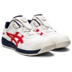 アシックス 安全靴 ウィンジョブ CP306 BOA ホワイト×クラシックレッド 25.5cm 1273A029.100