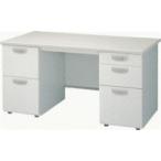 ライオン事務器 両袖机 ビジネスデスク EDシリーズ H700タイプ W1400×D700×H700mm ED-E147D-AB