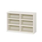 「メーカー直送　代引不可」「送料無料」「組立品」 大洋　オープンラック　幅90　高さ60cm　ホワイト　カラーラック　NC6090WH