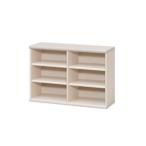 「メーカー直送　代引不可」「送料無料」「組立品」 大洋　オープンラック　幅90　高さ60cm　ライトナチュラル　カラーラック　NC6090LN