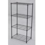 エイ・アイ・エス(AIS) スチールラック 支柱径19mm 4段 幅60×奥行35×高さ120.5cm ブラウン MSR-6012DBR