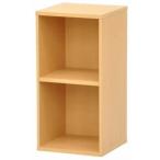 エイ・アイ・エス(AIS) カラーボックス2段 幅30cm 高さ60cm ニュープレージ ナチュラル NPG-6030