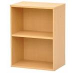 エイ・アイ・エス(AIS) カラーボックス2段 幅45cm 高さ60cm ニュープレージ ナチュラル NPG-6045