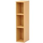 エイ・アイ・エス(AIS) カラーボックス3段 幅20cm 高さ90cm ニュープレージ ナチュラル NPG-9020