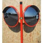 サンケイ　カーブミラーステンレスミラー[丸型ダブル式]「径45cm」