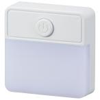 オーム電機 LEDナイトライト スイッチ式 薄型 電球色 NIT-ALA6PSQ-WL