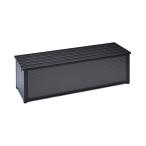 グリーンライフ アルミベンチストッカー144 ABS-144P(BK/AGY) 「メーカー直送・代引不可・置配不可」