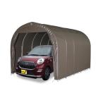 南栄工業 パイプ車庫 埋め込み式 軽用 2540USB 「3梱包」 「大型便・時間指定不可」