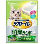 6セット デオトイレ 消臭サンド 4L 猫トイレ 猫 ねこ砂 ネコ砂 抗菌 消臭 ペットグッズ ユニチャーム