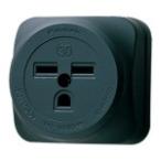 ナショナル（パナソニック）　WK3630　　接地2P30A角型コンセント 30A 250V ブラック