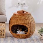  pet house table rattan Mini table rattan desk ... pet bed Asian natural stylish wooden GK135MER