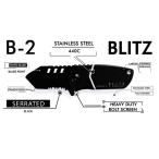 BOMBER & COMPANY B-2 BLITZ 超小型 アウトドアナイフ 折り畳み式 フォールディングナイフ