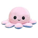 Yahoo! Yahoo!ショッピング(ヤフー ショッピング)タコ ぬいぐるみ 裏返し 20cm リバーシブル プレゼント ギフト おもちゃ 誕生日 怒る顔も笑い顔も 面白い （ピンクxスカイブルー）