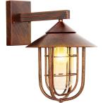 yiteng ポーチライト アウトドア ウォールライト 防水 防湿型 レトロ 照明門灯 玄関灯 ブラケットライト マリンランプ 外灯 門柱灯 壁掛け照