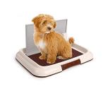 猫と犬のトイレペットの便器パッドホルダー犬/猫トレーニングトレイWotendyポータブルプラスチック便器保護掃除が簡単トレーニング犬トイレホワイトレギ