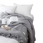 Yahoo! Yahoo!ショッピング(ヤフー ショッピング)LAIKOR 掛け布団 掛けふとん 肌布団 肌掛け布団 洗える 活性プリント 水洗い加工 レース 北欧風 防ダニ 春 夏 秋用 通年寝具 柔らかい 快