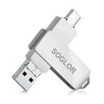SOGLOR USB¥á¥â¥êType-C USB¥á¥â¥ê ¥Õ¥é¥Ã¥·¥å¥É¥é¥¤¥Ö 3in1¥á¥â¥ê32GB ¥¿¥¤¥×c ¥Õ¥é¥Ã¥·¥å¥á¥â¥ê Android/PCÂбþ