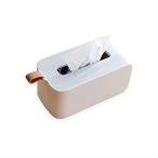 ティッシュケース おしゃれな ペーパータオルケース 北欧 PP製 使いやすい 持ち手 大きな開口 ホワイト