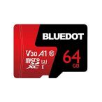 BLUEDOT microSDXC¥«¡¼¥É (64GB, ¥¹¥Ô¡¼¥É¥¯¥é¥¹U3/V30Âбþ)