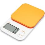dretec(ドリテック) キッチンスケール デジタル トルテ 1kg/1g単位 風袋引き KS-174OR(オレンジ)