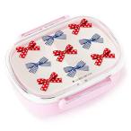 なかよしフレンズのSmileランチボックス ポルカドットとストライプのフレンチリボン 日本製 お弁当 給食 お弁当箱 弁当箱 N5802500