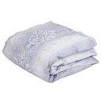 東京 西川 ダウンケット (羽毛肌掛け布団) シングル ホワイトダックダウン85% 薄手 年間使える 壁紙調 ブルー KE00005003A2