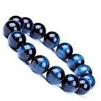 Yahoo! Yahoo!ショッピング(ヤフー ショッピング)（虎目石） humushi タイガーアイ パワーストーン 金運 仕事運 全体運 運気UP 気品と格調高い 本物 天然石 ブレスレット ブルー 天空を翔