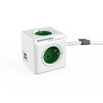 PowerCube DuoUSB³ÈÄ¥¥°¥ê¡¼¥óEU 4way¥½¥±¥Ã¥È230V Schuko ¥Û¥ï¥¤¥È¥°¥ê¡¼¥ó