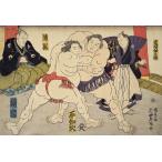 300ピース ジグソーパズル 大相撲 錦絵「取組の図」(26x38cm) 300-145