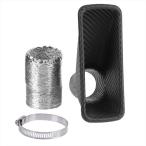 [es сеть ] универсальный воздушный впуск канал карбоновый способ бампер капот всасывающий aluminium SN-192-N1 воронка эластичный шланг 