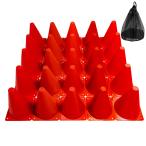 Cloudover треугольник цветные конусы 18cm упаковочный пакет имеется указатель-конус футбол футзал баскетбол красный ( красный )