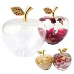 即納 ガラスのリンゴ （空） 置物 オーナメント キット 手作り ガラスのリンゴ ハーバリウム ドライフラワー 手作りキット 幸運のアップル 置き物 空間 風水