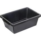 TRUSCO トラ舟51Lブラック(角型・再生原料使用) PSB60BK （ 664-7087 ）
