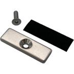 ラクテム ネオジム磁石 角型 L15-3 皿ネジ・滑り止めゴム付 NMS153 （ 536-4168 ）