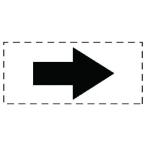 ユニット カッティング文字 矢印・マーキングフィルム （ 741-1383 ）