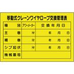ユニット 移動式クレーンワイヤロープ交換管理表 32740A （ 167-7605 ）