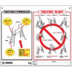 つくし工房 つくし 標識 「可搬式作業台の点検項目、禁止動作」 48H （ 780-8798 ）