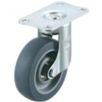 ユーエイ プレート式 自在 キャスター エラストマー 車輪径65mm SILENTタイプ EF型 取付寸法56×28 EF65ELSB
