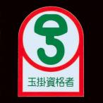 ESCO エスコ 35x25mm ヘルメットステッカー(玉掛資格者/2枚) EA983AN-25A