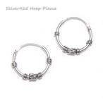 Yahoo! Yahoo!ショッピング(ヤフー ショッピング)シルバーピアス フープピアス 極細 エスニック バリスタイル シルバー925 直径14mmタイプ