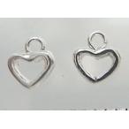 Yahoo! Yahoo!ショッピング(ヤフー ショッピング)ハートのパーツ8-003 1個で1セット 横幅5.00ｍｍ×高さ5.88mm シルバー925製