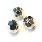 Yahoo! Yahoo!ショッピング(ヤフー ショッピング)プラスチックビーズ ツヤ キラキラ ミラーボール 2.5gのグラム販売（約30個入り） サッカーボール 球 アクセサリーパーツ パーツ