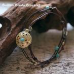 Yahoo! Yahoo!ショッピング(ヤフー ショッピング)ボタンビーズで留める細身2連のエスニックブレスレット 送料無料