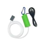  компрессор зеленый рыбалка аквариум USB подача тока кислород насос .... тропическая рыба живая наживка маленький размер легкий тихий звук перевозка ((S