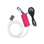  компрессор розовый рыбалка аквариум USB подача тока кислород насос .... тропическая рыба живая наживка маленький размер легкий тихий звук перевозка ((S