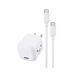  Elecom MPA-ACCP8130WF USB Power Delivery 30W AC зарядное устройство C-C кабель приложен /1.5m.. Chan белый × черный ELECOM