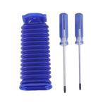 ダイソン ソフトローラーヘッド用 蛇腹ホース ドライバー付き 互換品 V6 V7 V8 V10 V11 DC74 ((S