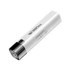 懐中電灯 LED USB充電式 軽量 明るい 防水 防災 小型 ライト モバイルバッテリー ホワイト ((C